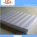 Paper White Twin Size White Stripe Top Bed Sheets